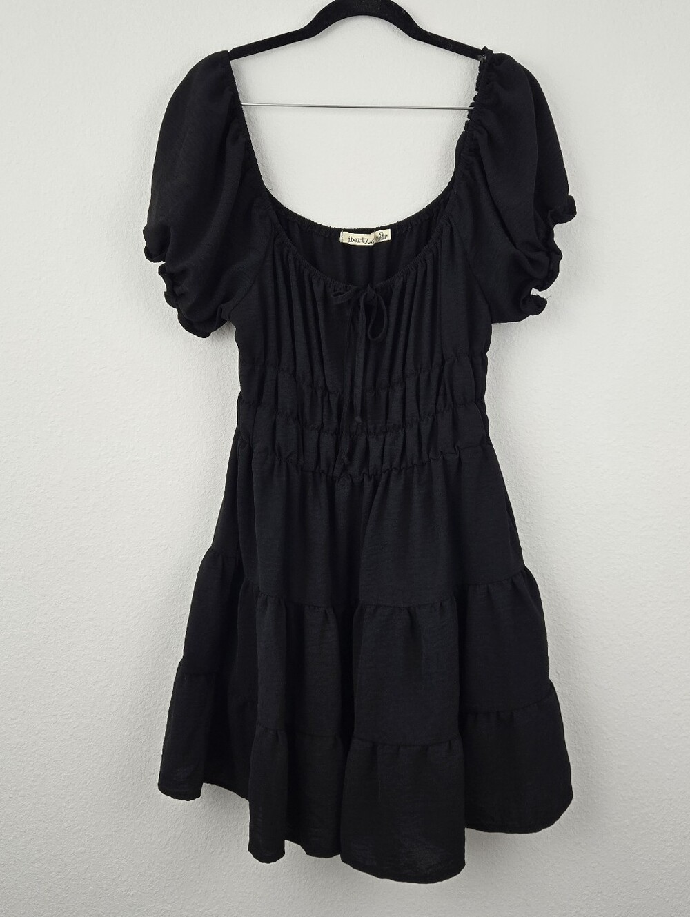 Black Liberty Love Mini Dress